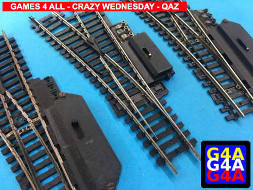 Lima HO 1 X-Track 3 Left Switch Tracks