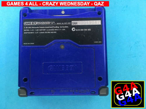 GamesBoy SP - Blue Unit - Working 100%