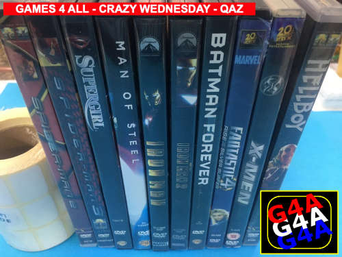 10 DVD Super Hero Collection - ONE bid 4 ALL