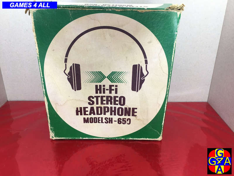 Old RETRO Stereo Headphones & Box