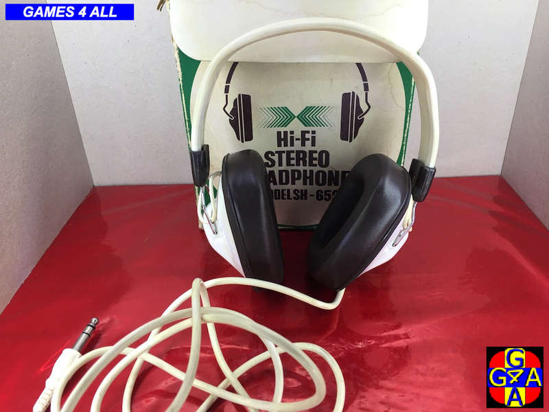 Old RETRO Stereo Headphones & Box