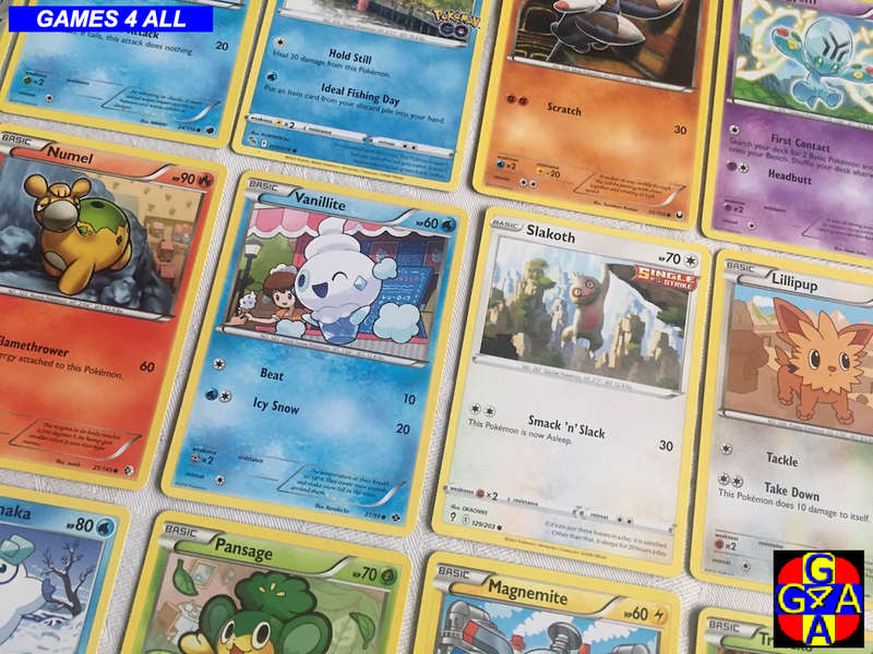 70 Pokemon Cards + 10 Tazos - NO FAKES