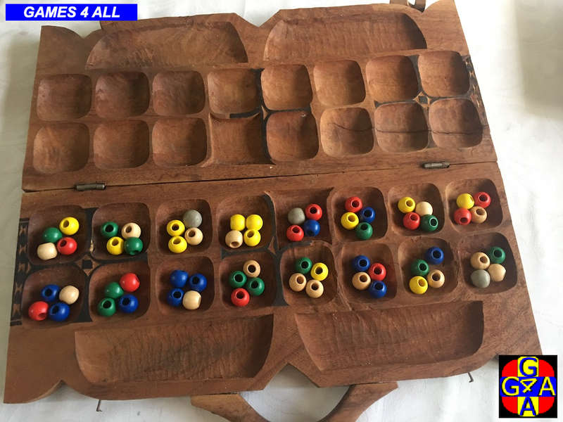 Mancala Wood Set (Bao la Kiswahili)