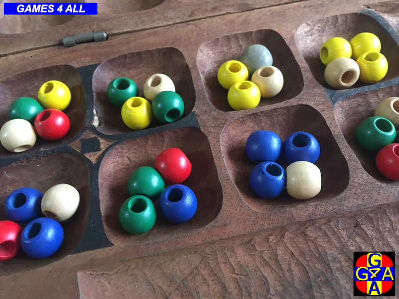 Mancala Wood Set (Bao la Kiswahili)