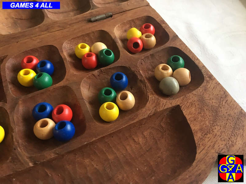 Mancala Wood Set (Bao la Kiswahili)