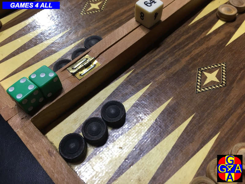 Full Wood Backgammon Set