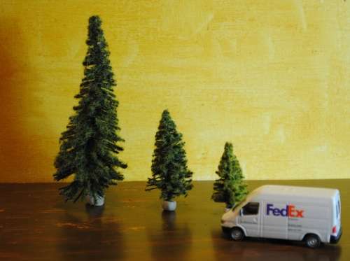 Fir Trees - SET OF EIGHT