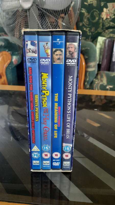 Comedy DVD Collection: Monty Python Movies, Black Adder Complete, and Gregorion Series