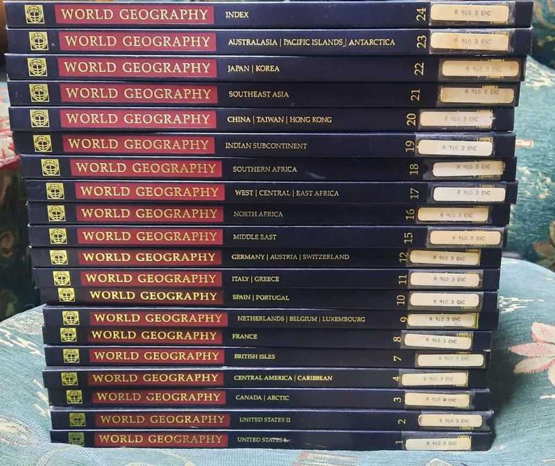 World Geography Books (Volumes 1-24, Missing Volumes 5, 6, 13, 14)