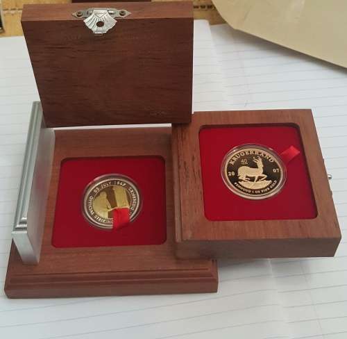 ###Rare 2007 Krugerand Launch 40 year anniversary set### highly in demand