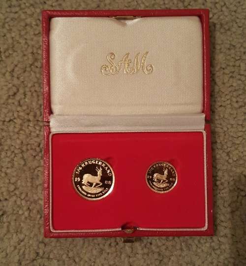 ###1988 Proof Krugerand 1/4 oz and 1/10th oz twinset### low start