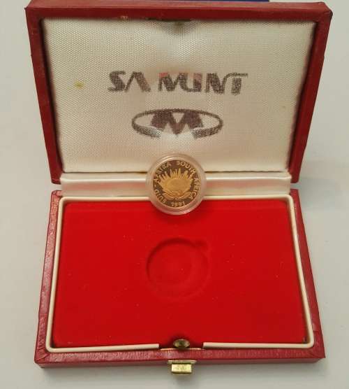 ###1991Protea Nursing 1/10th oz gold proof coin###