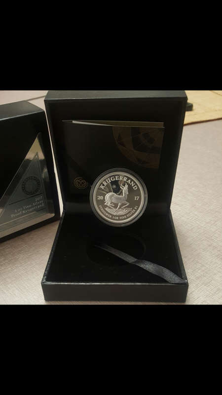 ###2017 Proof Krugerrand 1oz Silver Coins###Latest launch