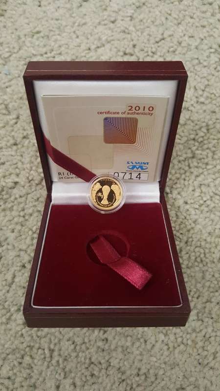 ###2010 Fifa 1/10th ounce Gold coin ###