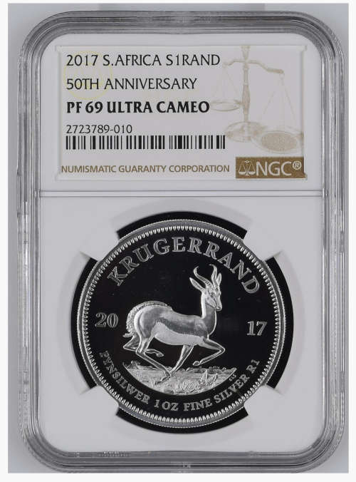 ###2017 Krugerand PF69 NGC Proof silver coins### High demand