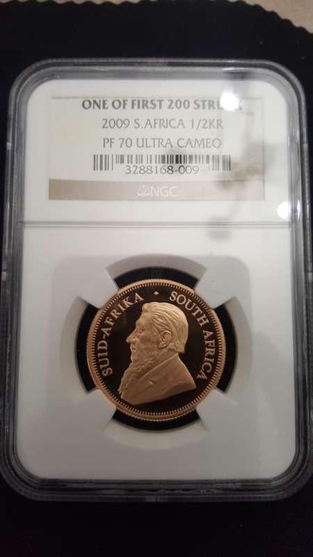 ###2009 PF70 Proof krugerrand 1/2 oz coin### Christmas Special