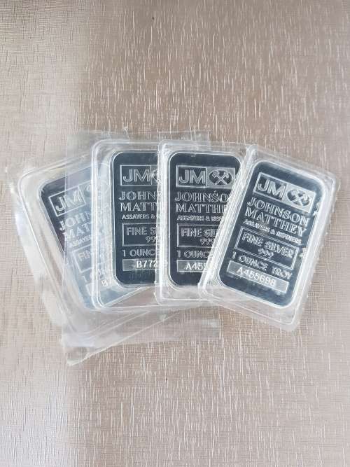 ###Johnson Mattey Fine Silver 1oz Bars### Low start