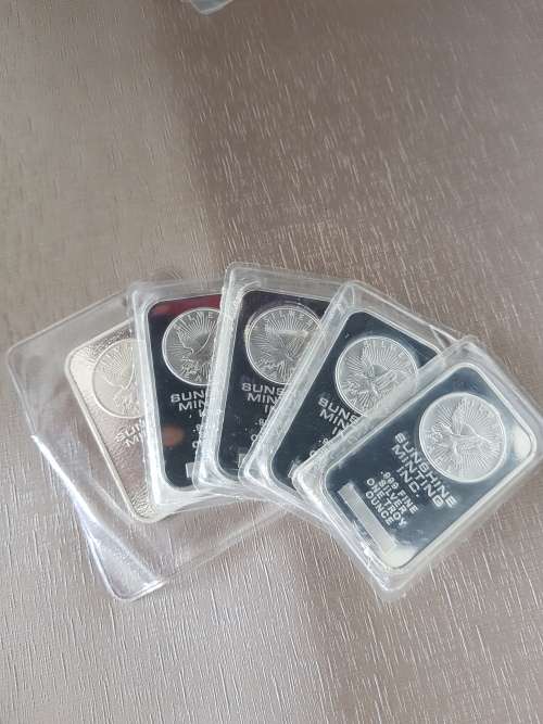 ###Sunshine mint Fine Silver 1oz Bars### Low start
