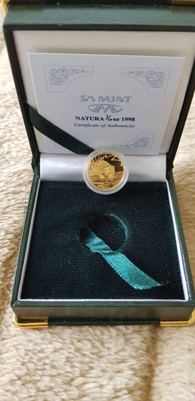 ###1998 Natura Leopard 1/10th ounce gold coin###Low start