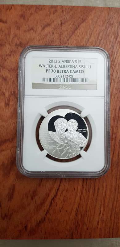 ###2012 Walter Sisulu PF70 Protea R1 silver ### Finest known