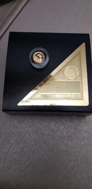 ###2017 Natura Springbok 1/20th Oz Proof Gold Coin###Low start