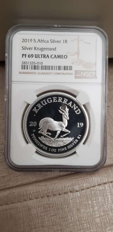 ###2019 Krugerrand PF69 Silver 1oz coin### R1 Start