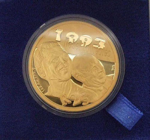 ###Mandela De klerk Protea 1oz gold coin### New Year Special