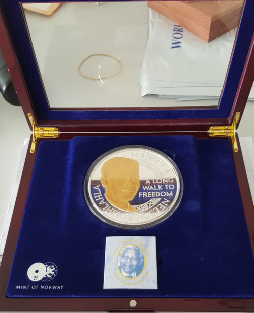 ###2010 Mandela 1KG Robben Island Silver###cheapest on bob