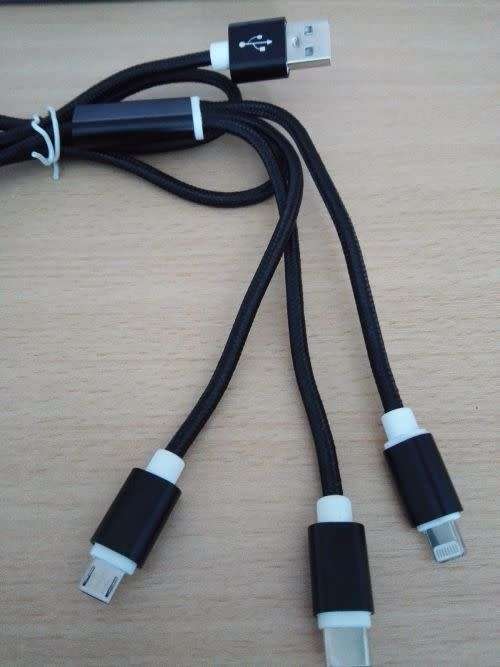3 in1 Multi USB Charger Charging Cable for i Phone Android