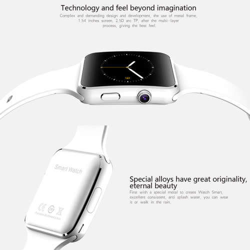 X6 Curved Screen Bluetooth Smart Wrist Watch Phone