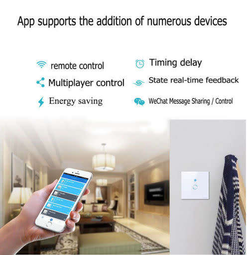 Sonoff Touch Wifi Touch Switch Smart Home Automation Light Switch Wall Switch