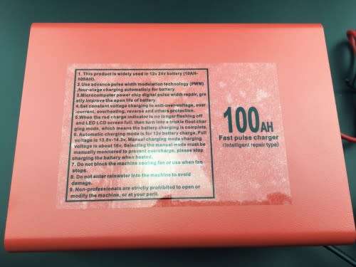 High Efficiency 100Ah Quick Charger