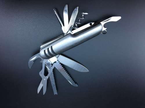 Outdoor Multi-function Folding Pliers Knife Saw Tooth