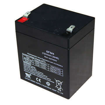 12V/4Ah Rechargeable Valve Lead-acid Battery for Emergency Light
