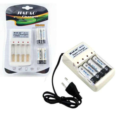 LED charger for AA and AAA with 4pcs Rechargeable Battery AAA