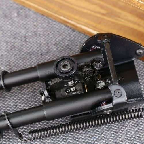 1X Adjustable Rifle Bipod Spring Return Stand