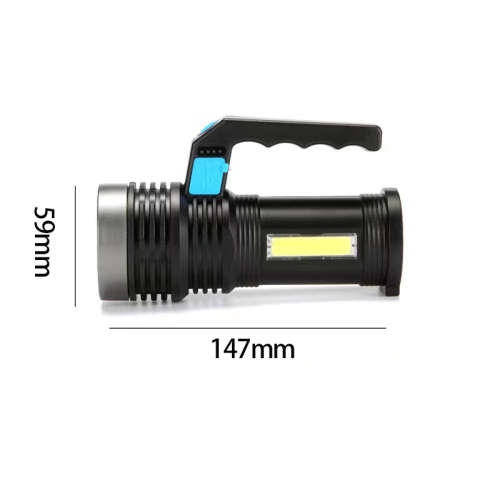 Multifunctional glare portable lamp USB rechargeable COB side lamp outdoor patrol long-range searchl