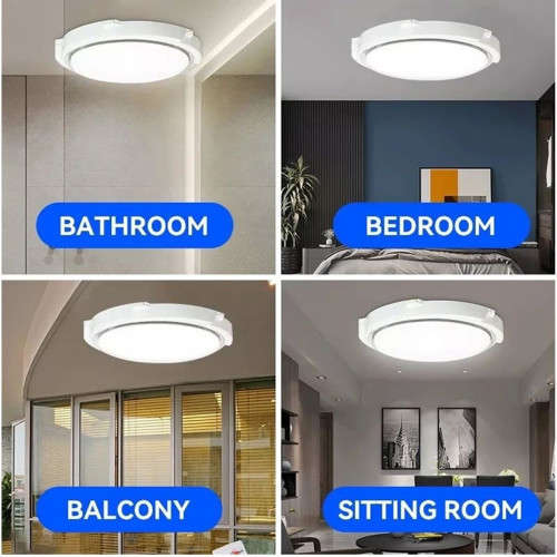 Solar Powered Ceiling Light With Solar Panel And Remote Control 40W