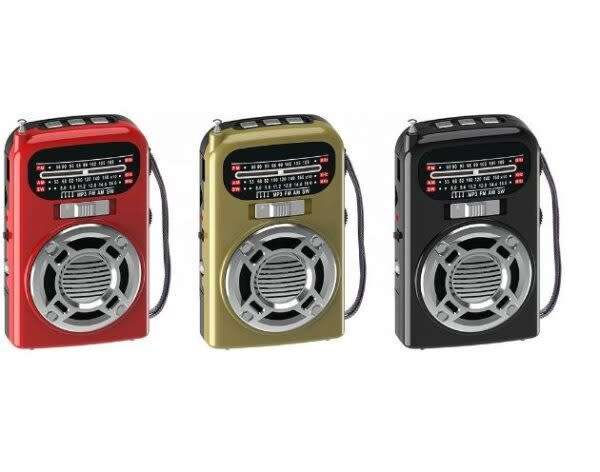 Fm/Am/Aw Band Radio, Rechargeable Bluetooth Speaker