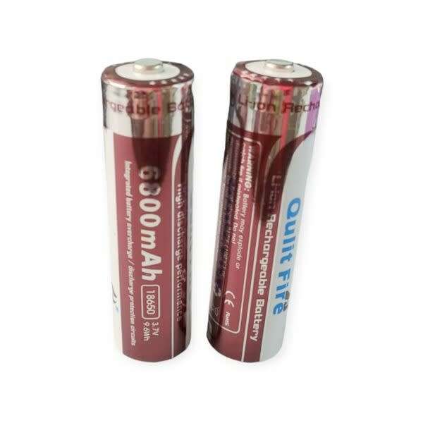 Battery 6800mah 3.7V Single Cell Rechargeable Lithium Battery 9.6W Qulit Fire