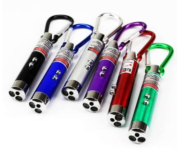 Keychain Flashlight 3-In-1 24-Piece Uv Laser Pointer