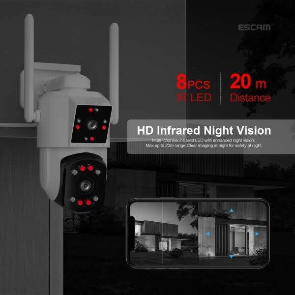 Wifi Smart Camera With Led Light Hd Camera Icam365 App