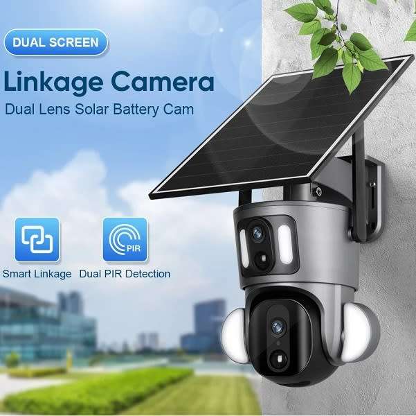 4g Dual Lens Solar Surveillance Hd Camera Ubox App