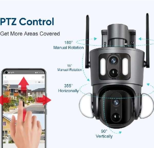 4g Dual Lens Solar Surveillance Hd Camera Ubox App