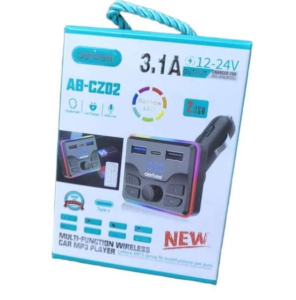 Fm Transmitter With Remote Control Wireless Rgb Car Mp3 Player
