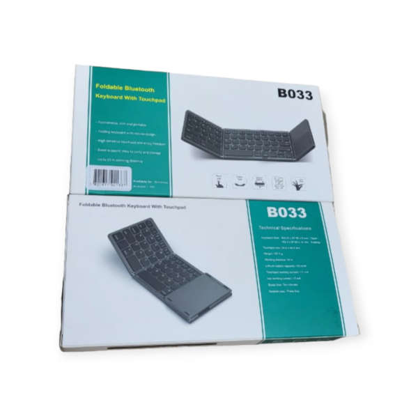 Folding Keyboard B033 Foldable Bluetooth Keyboard With Touchpad Mouse