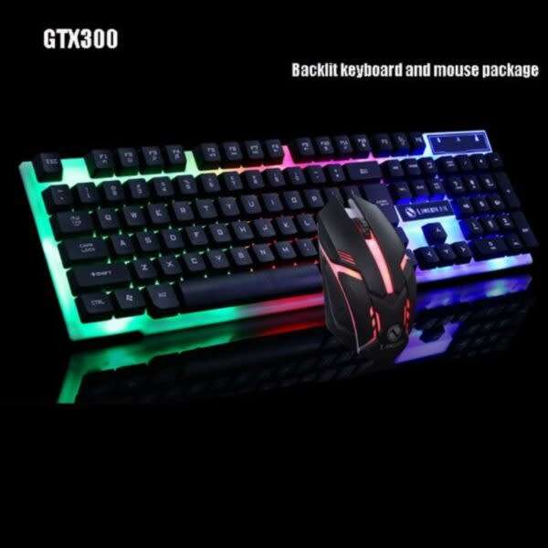 Jg330 Led Backlit Wired Keyboard And Mouse