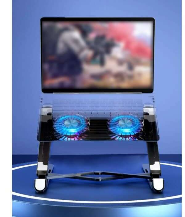 Mq1 Folding Laptop Stand With Dual Fans