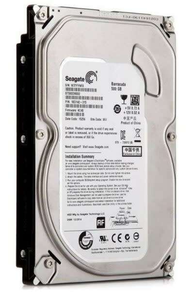 Internal Hard Drive 500Gb