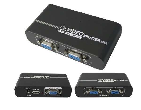 102A 2-Port Vga Splitter 550Mhz Splitter